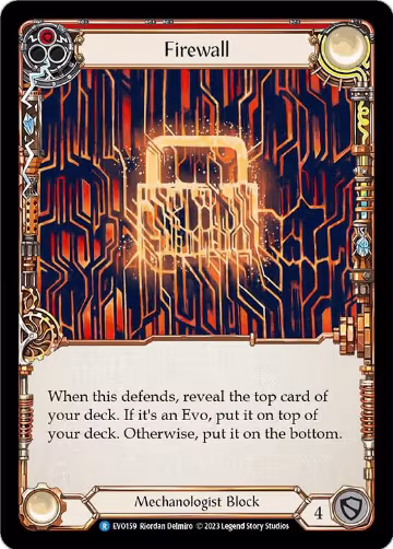 Firewall (Red) (EVO159), Bright Lights — Flesh & Blood card price