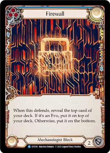 Firewall (Blue) (EVO161), Bright Lights — Flesh & Blood card price