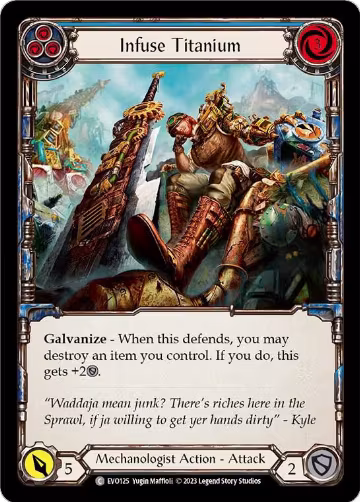Infuse Titanium (Blue) (EVO125), Bright Lights — Flesh & Blood card price