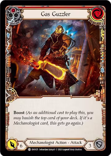 Gas Guzzler (Red) (EVO171), Bright Lights — Flesh & Blood card price