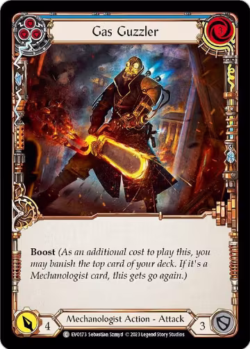 Gas Guzzler (Blue) (EVO173), Bright Lights — Flesh & Blood card price