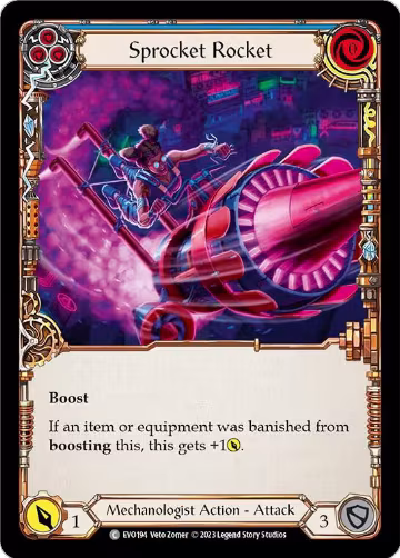 Sprocket Rocket (Blue) (EVO194), Bright Lights — Flesh & Blood card price