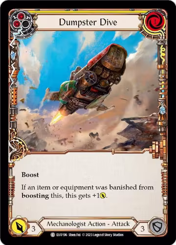 Dumpster Dive (Yellow) (EVO196), Bright Lights — Flesh & Blood card price