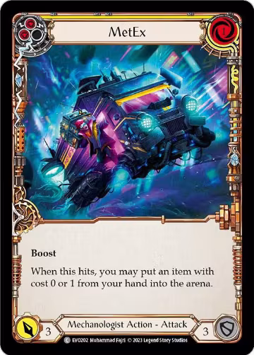 MetEx (Yellow) (EVO202), Bright Lights — Flesh & Blood card price