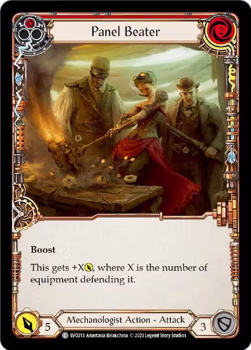 Panel Beater (Red) (EVO213), Bright Lights — Flesh & Blood card price