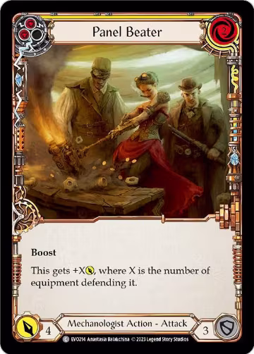 Panel Beater (Yellow) (EVO214), Bright Lights — Flesh & Blood card price