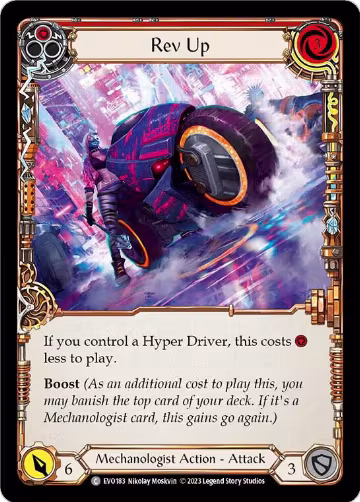 Rev Up (Red) (EVO183), Bright Lights — Flesh & Blood card price