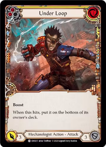 Under Loop (Yellow) (EVO217), Bright Lights — Flesh & Blood card price