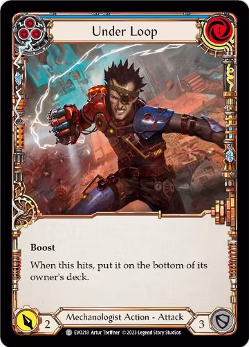 Under Loop (Blue) (EVO218), Bright Lights — Flesh & Blood card price