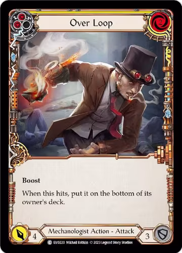 Over Loop (Yellow) (EVO220), Bright Lights — Flesh & Blood card price