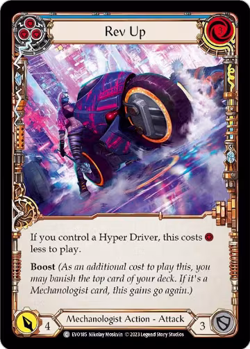 Rev Up (Blue) (EVO185), Bright Lights — Flesh & Blood card price