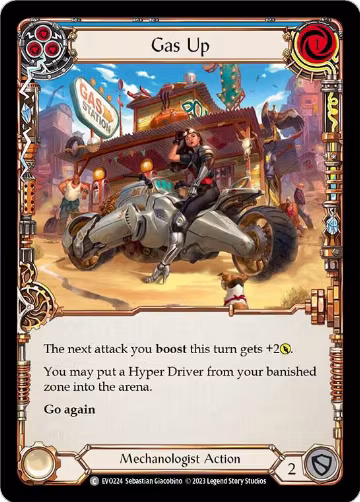 Gas Up (Blue) (EVO224), Bright Lights — Flesh & Blood card price