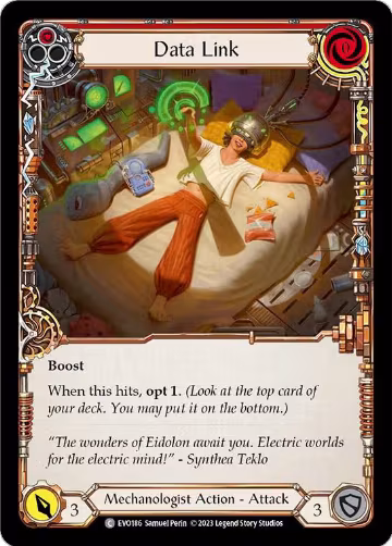 Data Link (Red) (EVO186), Bright Lights — Flesh & Blood card price