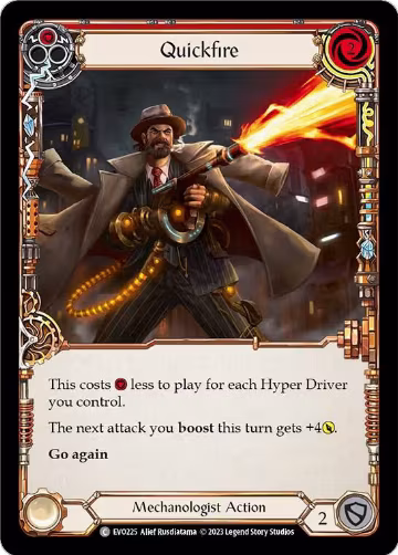 Quickfire (Red) (EVO225), Bright Lights — Flesh & Blood card price
