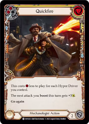 Quickfire (Yellow) (EVO226), Bright Lights — Flesh & Blood card price