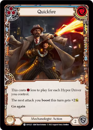 Quickfire (Blue) (EVO227), Bright Lights — Flesh & Blood card price