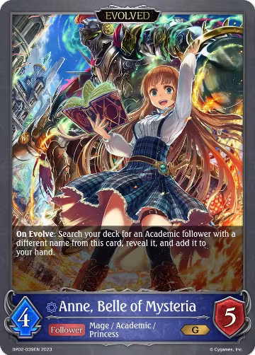 Anne, Belle of Mysteria (Evolved) (BP02-039EN), Reign of Bahamut — Shadowverse card price