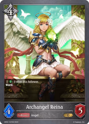 Archangel Reina (BP02-107EN), Reign of Bahamut — Shadowverse card price