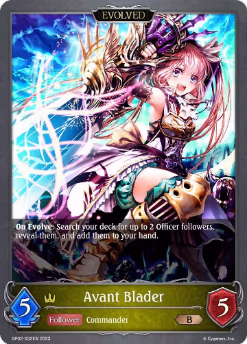 Avant Blader (Evolved) (BP02-032EN), Reign of Bahamut — Shadowverse card price