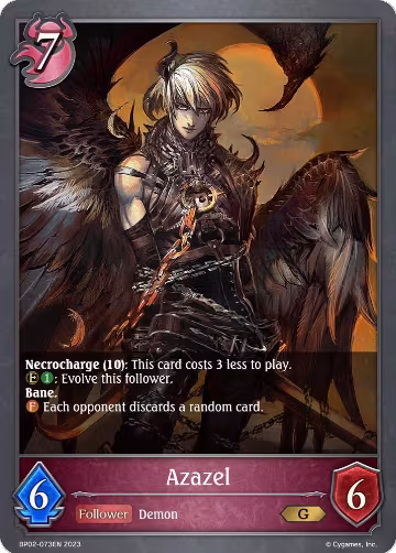 Azazel (BP02-073EN), Reign of Bahamut — Shadowverse card price