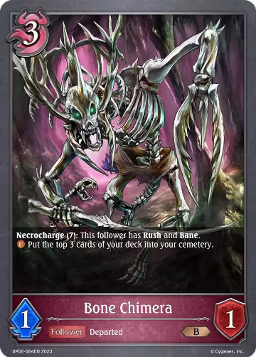 Bone Chimera (BP02-084EN), Reign of Bahamut — Shadowverse card price