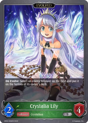 Crystalia Lily (Evolved) (BP02-009EN), Reign of Bahamut — Shadowverse card price