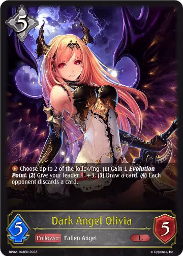 Dark Angel Olivia (BP02-103EN), Reign of Bahamut — Shadowverse card price