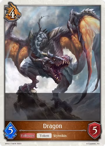 Dragon (BP02-T16EN), Reign of Bahamut — Shadowverse card price