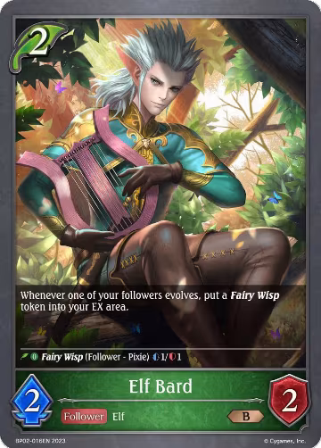 Elf Bard (BP02-016EN), Reign of Bahamut — Shadowverse card price