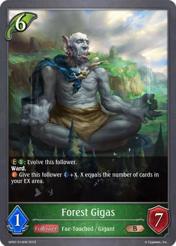 Forest Gigas (BP02-014EN), Reign of Bahamut — Shadowverse card price