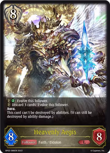 Heavenly Aegis (BP02-086EN), Reign of Bahamut — Shadowverse card price