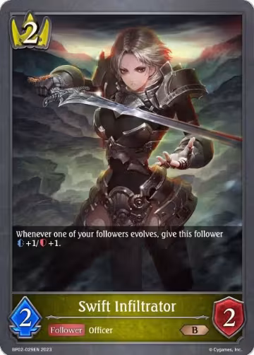 Swift Infiltrator (BP02-029EN), Reign of Bahamut — Shadowverse card price