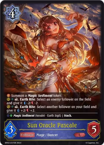 Sun Oracle Pascale (BP02-037EN), Reign of Bahamut — Shadowverse card price