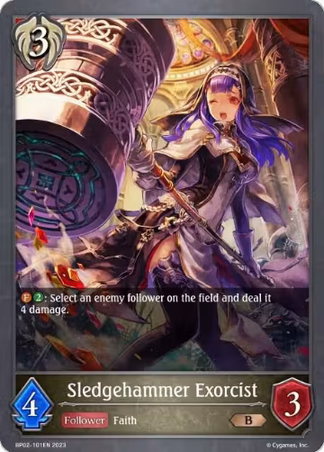 Sledgehammer Exorcist (BP02-101EN), Reign of Bahamut — Shadowverse card price
