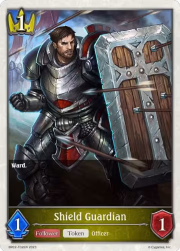 Shield Guardian (BP02-T02EN), Reign of Bahamut — Shadowverse card price