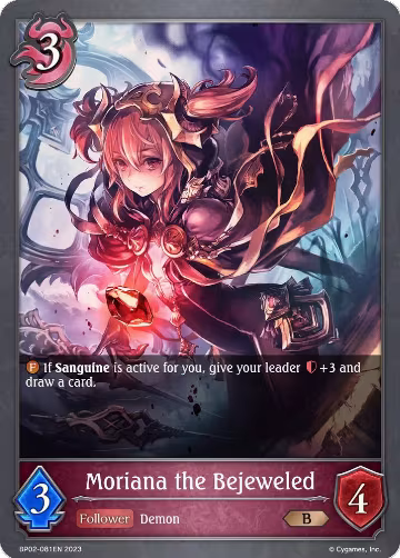 Moriana the Bejeweled (BP02-081EN), Reign of Bahamut — Shadowverse card price