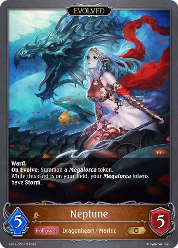 Neptune (Evolved) (BP02-056EN), Reign of Bahamut — Shadowverse card price