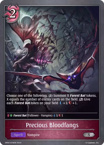 Precious Bloodfangs (BP02-079EN), Reign of Bahamut — Shadowverse card price