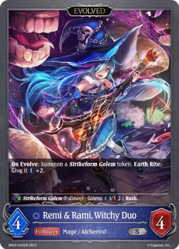Remi & Rami, Witchy Duo (Evolved) (BP02-043EN), Reign of Bahamut — Shadowverse card price