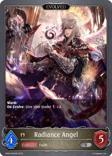 Radiance Angel (Evolved) (BP02-094EN), Reign of Bahamut — Shadowverse card price