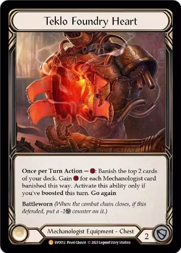 Teklo Foundry Heart (EVO012), Bright Lights — Flesh & Blood card price