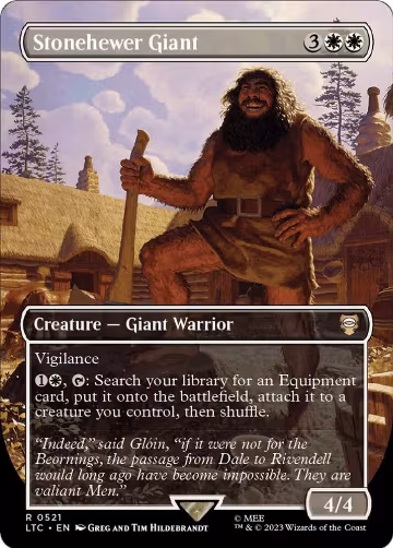 Stonehewer Giant (Borderless) (521), Commander: The Lord of the Rings: Tales of Middle-earth — Magic card price