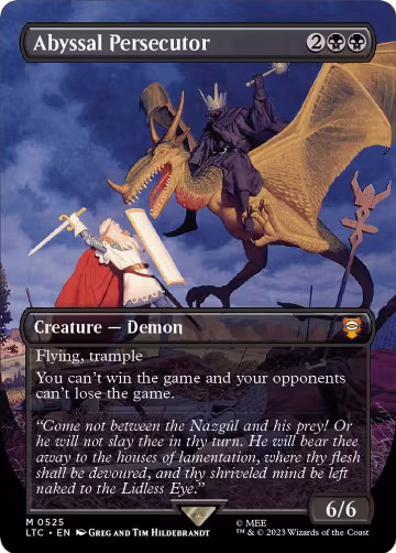 Abyssal Persecutor (Borderless) (525), Commander: The Lord of the Rings: Tales of Middle-earth — Magic card price