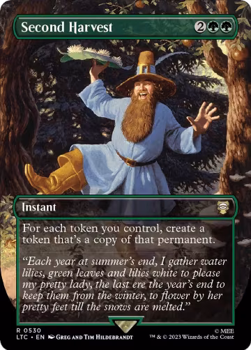 Second Harvest (Borderless) (530), Commander: The Lord of the Rings: Tales of Middle-earth — Magic card price