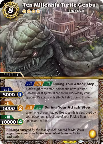 Ten Millennia Turtle Genbu (BSS03-039), Aquatic Invaders — Battle Spirits card price