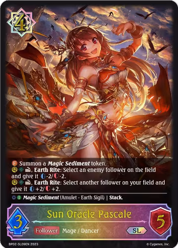 Sun Oracle Pascale (SL) (BP02-SL09EN), Reign of Bahamut — Shadowverse card price