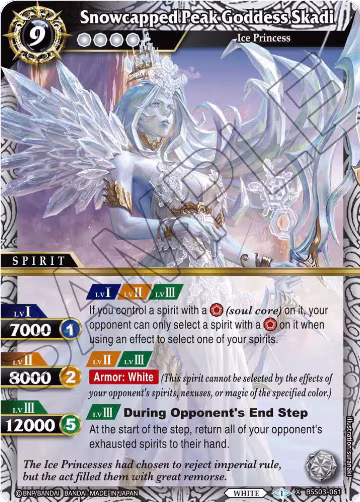 Snowcapped Peak Goddess Skadi (BSS03-061), Aquatic Invaders — Battle Spirits card price