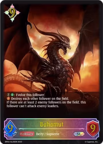 Bahamut (SL) (BP02-SL20EN), Reign of Bahamut — Shadowverse card price