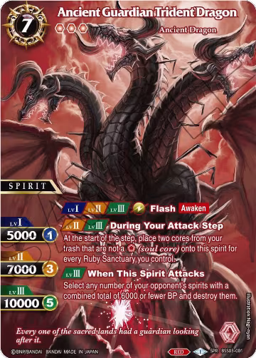 Ancient Guardian Trident Dragon (SPR) (BSS03-001), Aquatic Invaders — Battle Spirits card price