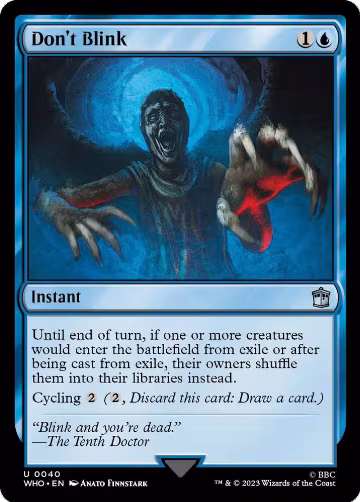 Don't Blink (40), Universes Beyond: Doctor Who — Magic card price